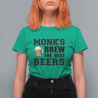 Monks Brew The Best Beers T Shirt For Women Funny Craft Beer Brewer