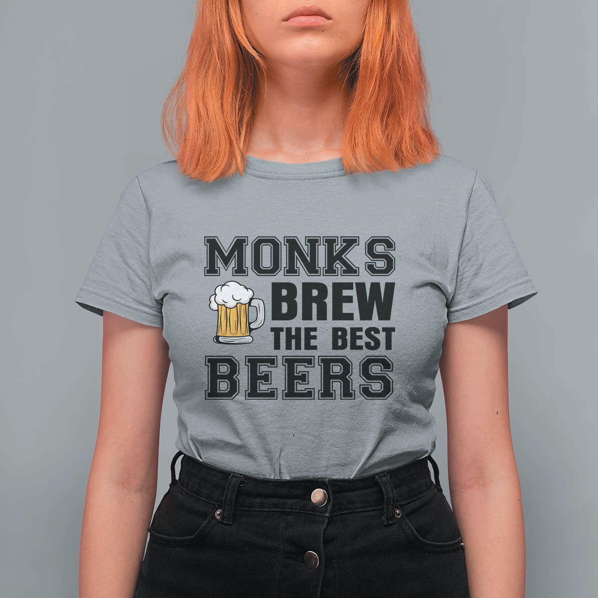 Monks Brew The Best Beers T Shirt For Women Funny Craft Beer Brewer