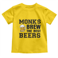 Monks Brew The Best Beers Toddler T Shirt Funny Craft Beer Brewer