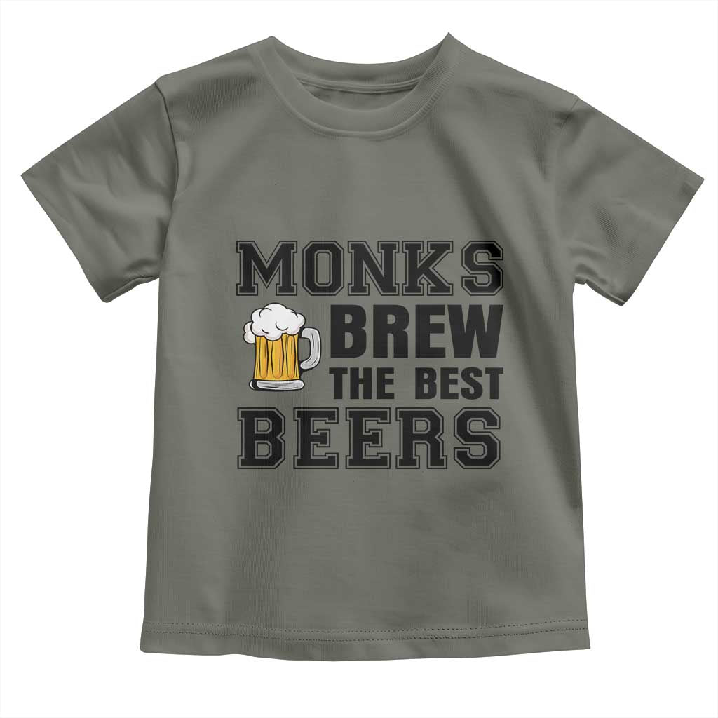 Monks Brew The Best Beers Toddler T Shirt Funny Craft Beer Brewer