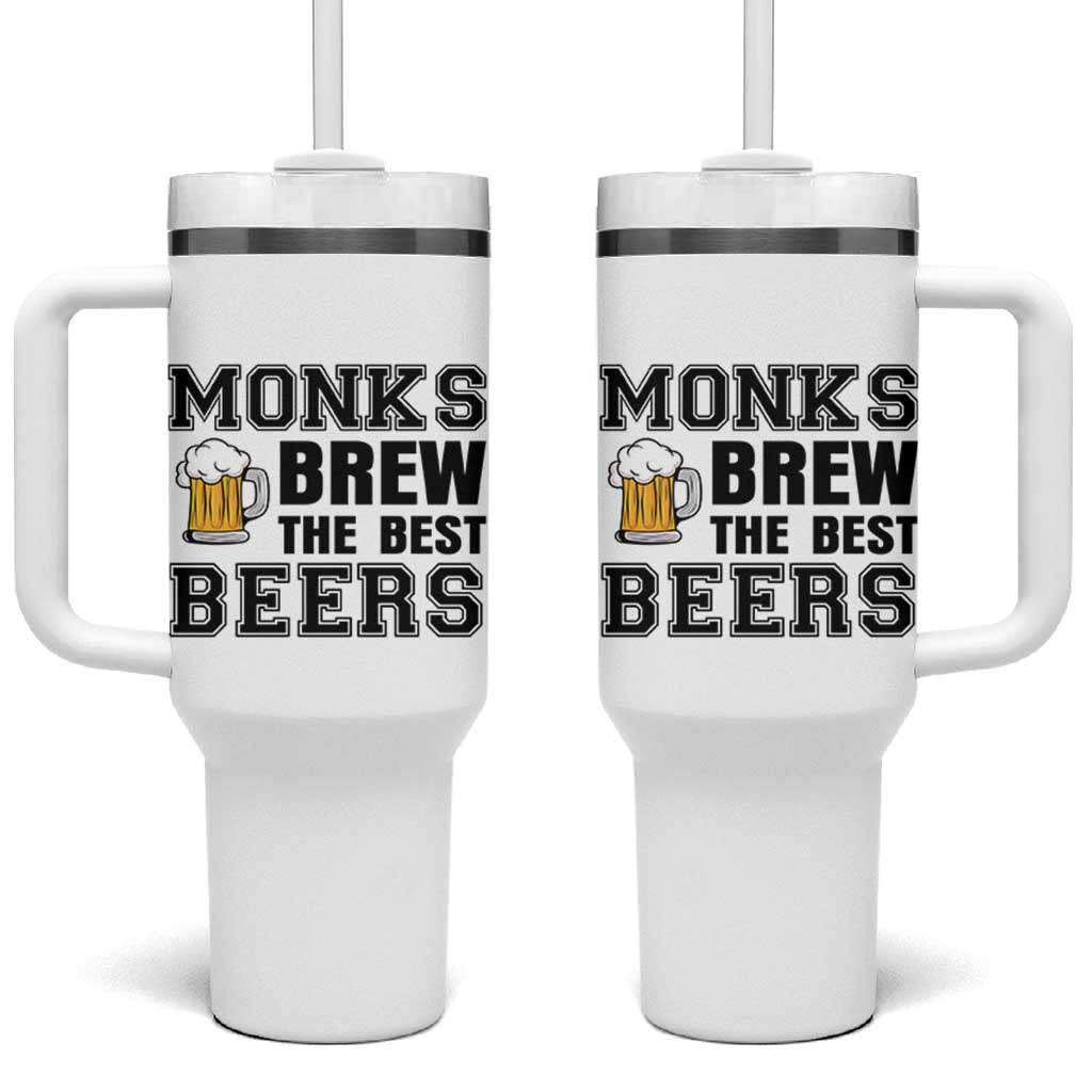 Monks Brew The Best Beers Tumbler With Handle Funny Craft Beer Brewer
