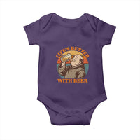Funny Craft Beer Drinker Monks Baby Onesie Lifes Better With Beer