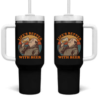 Funny Craft Beer Drinker Monks Tumbler With Handle Lifes Better With Beer