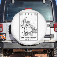 The Brewmaster Tarot Card Spare Tire Cover Vintage Craft Beer Monk Brewery Art