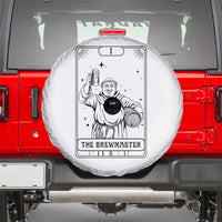 The Brewmaster Tarot Card Spare Tire Cover Vintage Craft Beer Monk Brewery Art