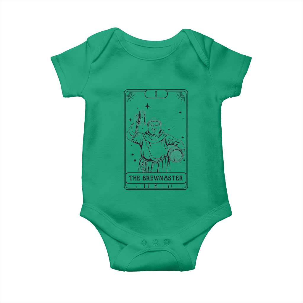 The Brewmaster Tarot Card Baby Onesie Vintage Craft Beer Monk Brewery Art