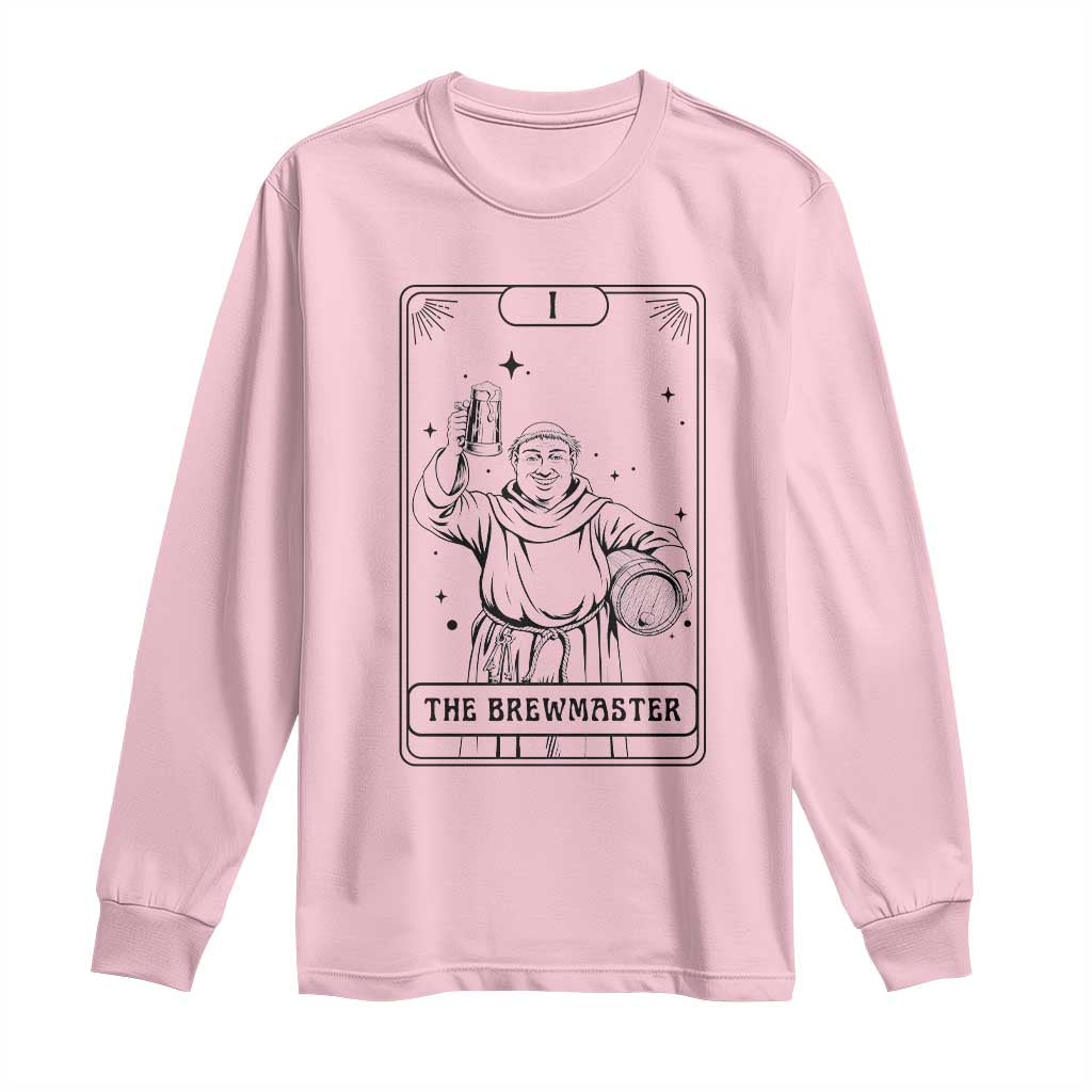 The Brewmaster Tarot Card Long Sleeve Shirt Vintage Craft Beer Monk Brewery Art