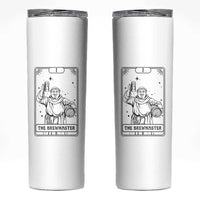 The Brewmaster Tarot Card Skinny Tumbler Vintage Craft Beer Monk Brewery Art