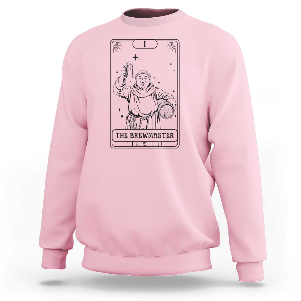 The Brewmaster Tarot Card Sweatshirt Vintage Craft Beer Monk Brewery Art