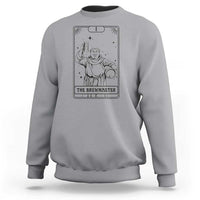 The Brewmaster Tarot Card Sweatshirt Vintage Craft Beer Monk Brewery Art