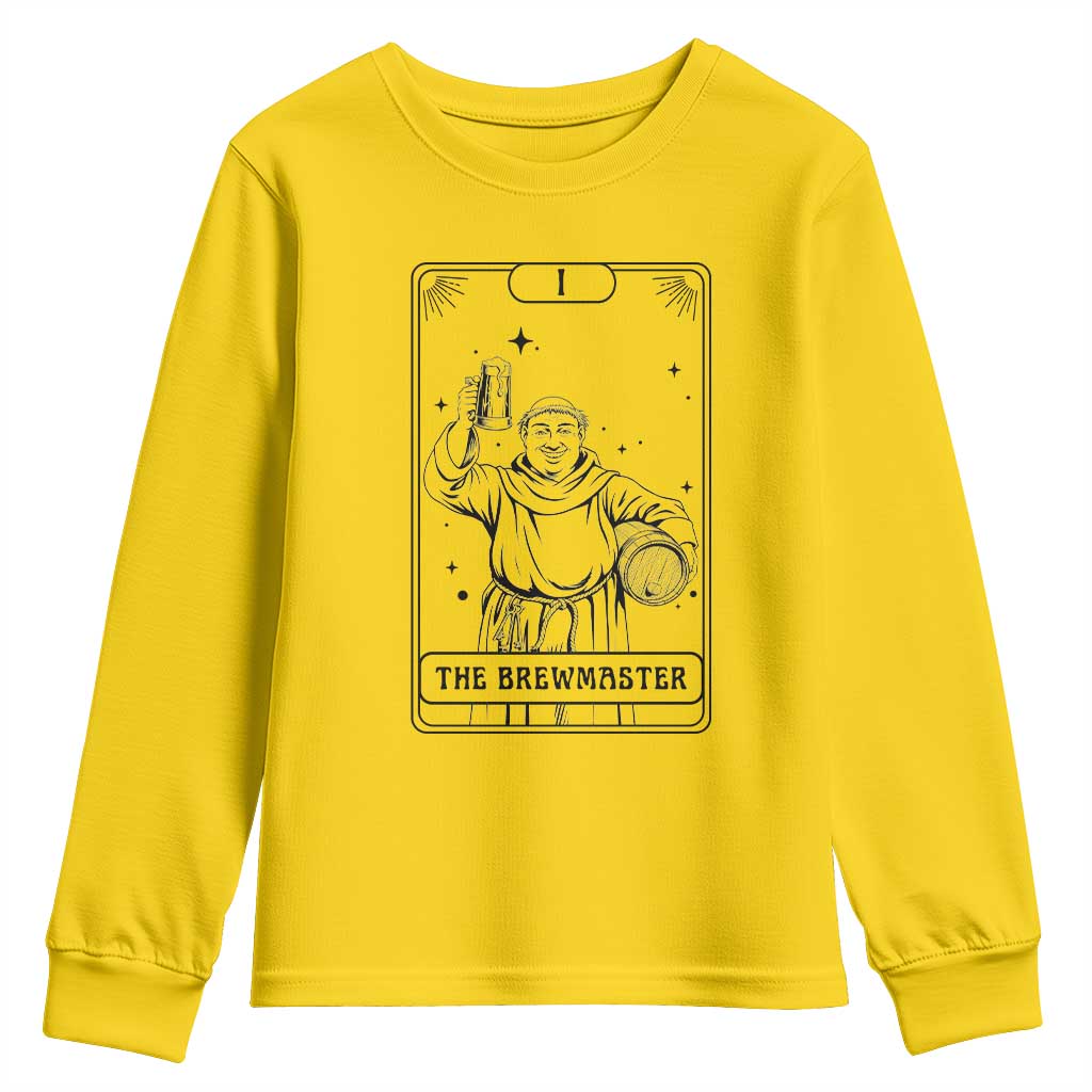 The Brewmaster Tarot Card Youth Sweatshirt Vintage Craft Beer Monk Brewery Art