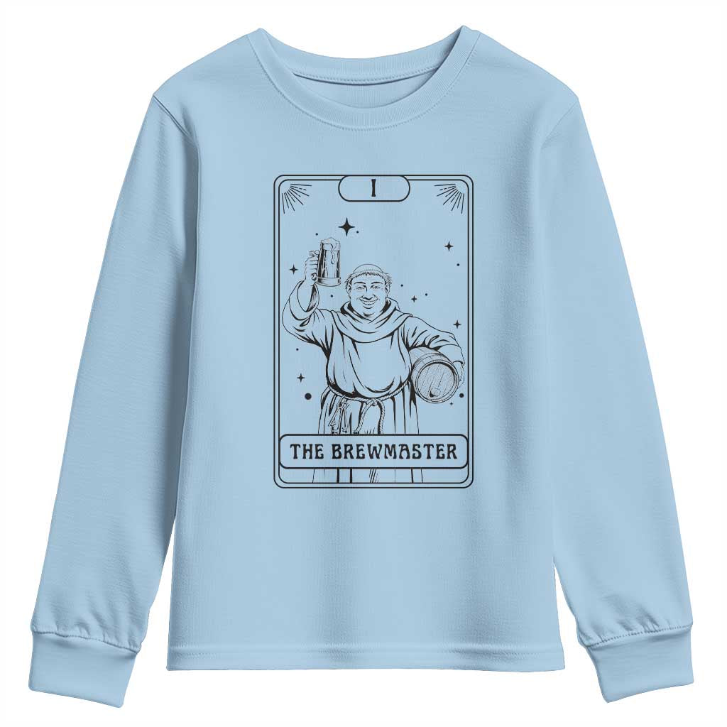 The Brewmaster Tarot Card Youth Sweatshirt Vintage Craft Beer Monk Brewery Art