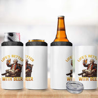 George Washington Lifes Better With Beer 4 in 1 Can Cooler Tumbler Funny Founding Father Beer Lover