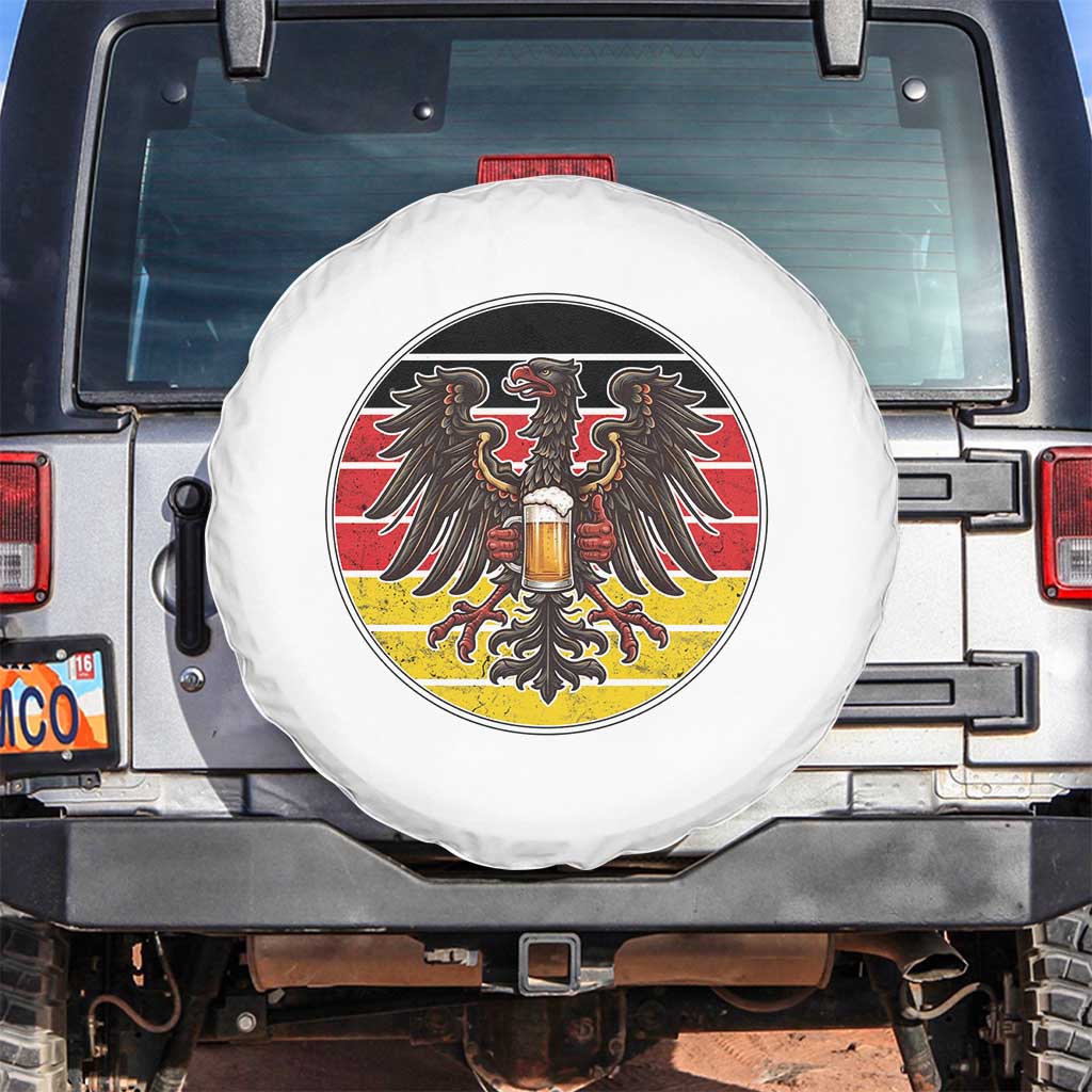 German Eagle Beer Lover Spare Tire Cover Vintage Bavarian Oktoberfest Beer