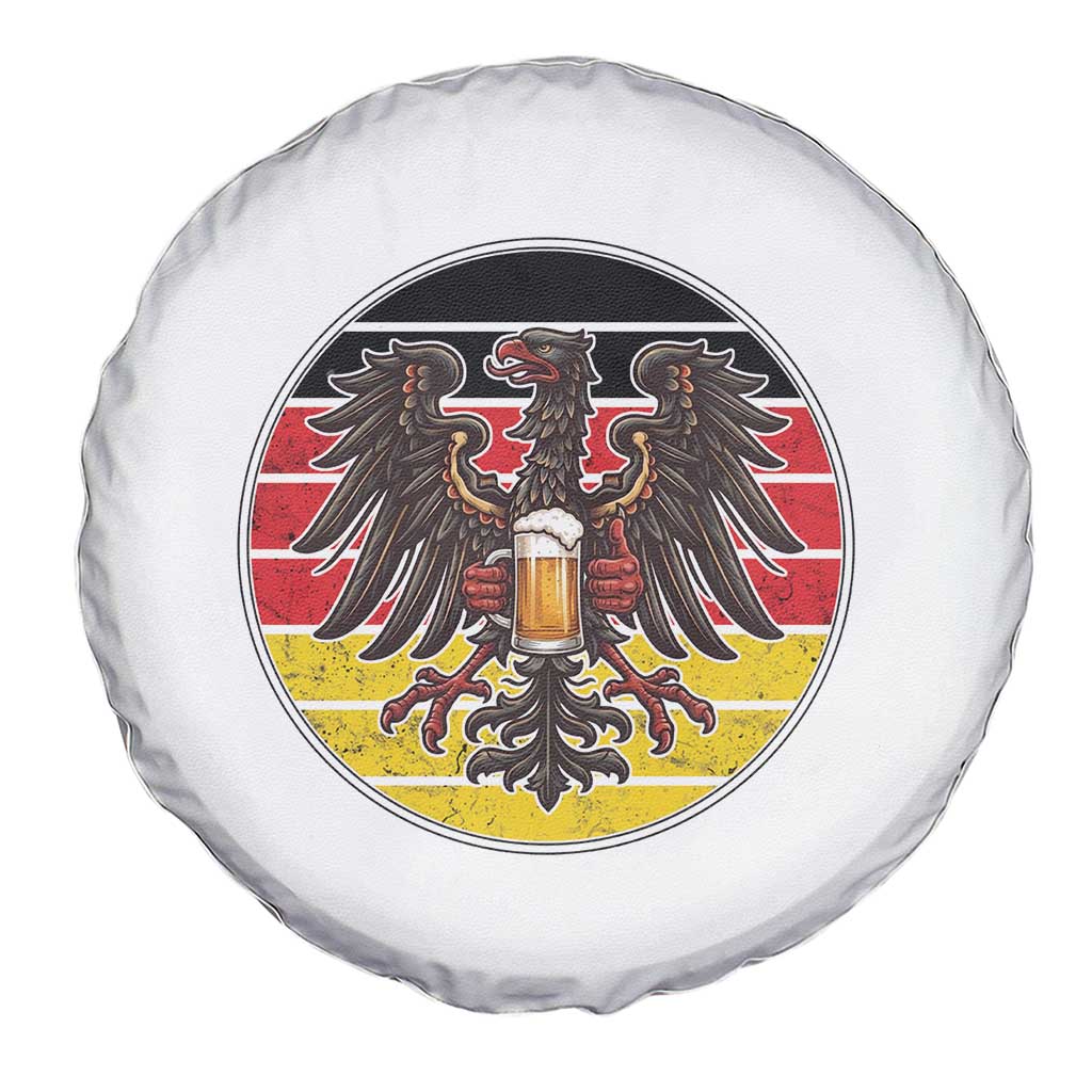 German Eagle Beer Lover Spare Tire Cover Vintage Bavarian Oktoberfest Beer