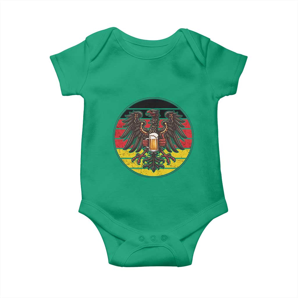 German Eagle Beer Lover Baby Onesie Vintage Bavarian Oktoberfest Beer