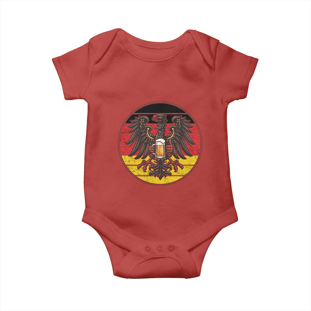 German Eagle Beer Lover Baby Onesie Vintage Bavarian Oktoberfest Beer