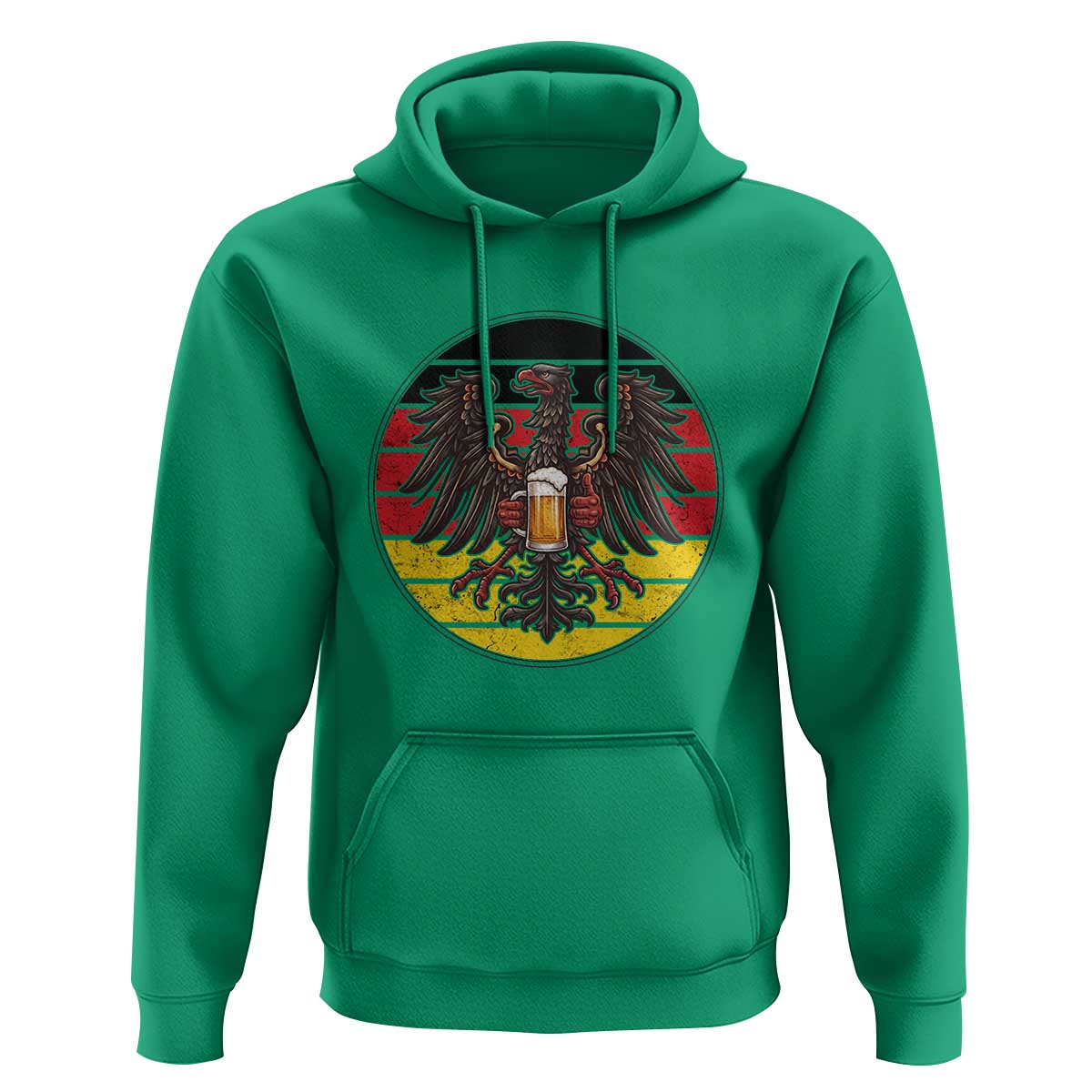 German Eagle Beer Lover Hoodie Vintage Bavarian Oktoberfest Beer