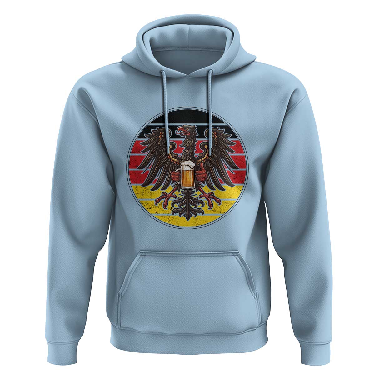 German Eagle Beer Lover Hoodie Vintage Bavarian Oktoberfest Beer