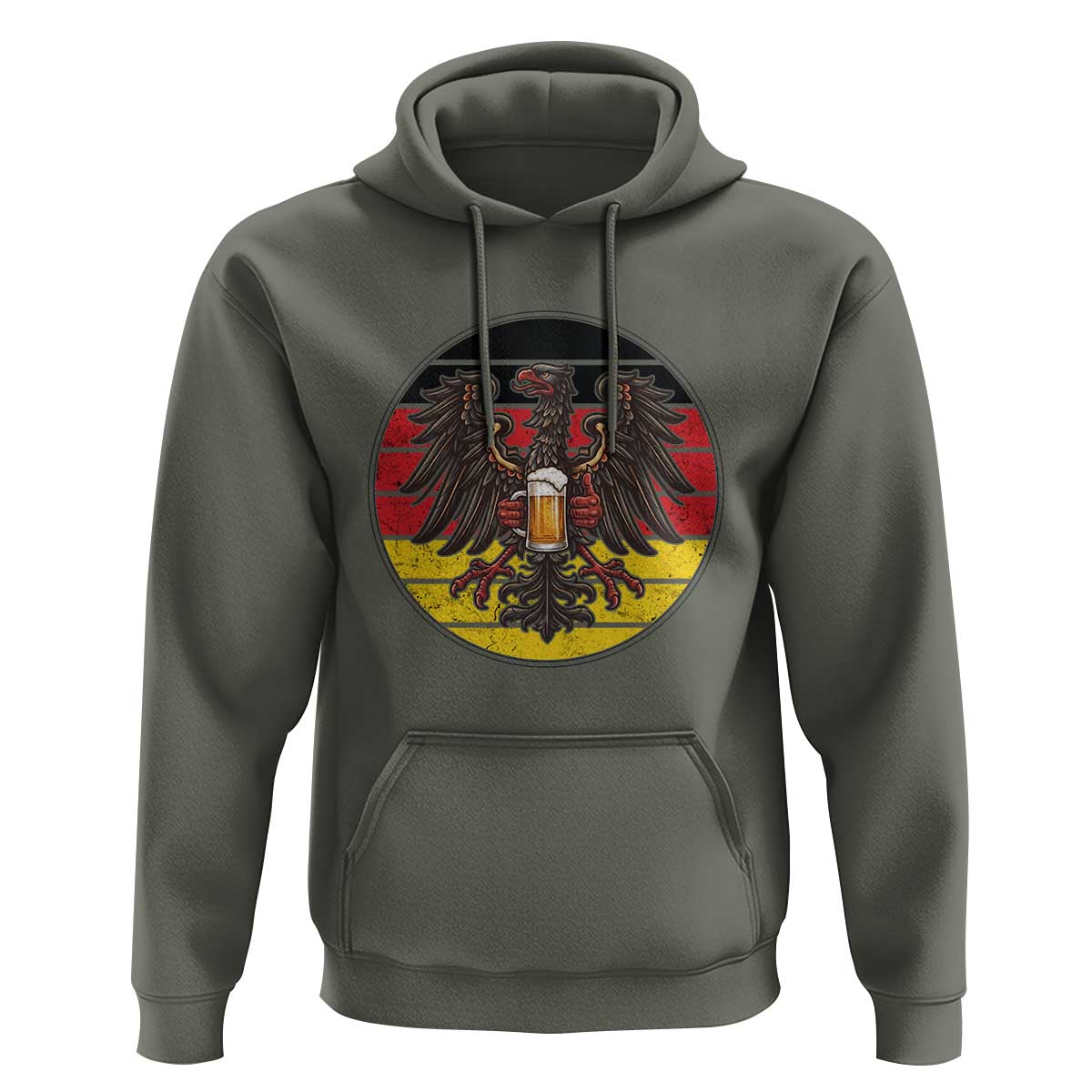 German Eagle Beer Lover Hoodie Vintage Bavarian Oktoberfest Beer
