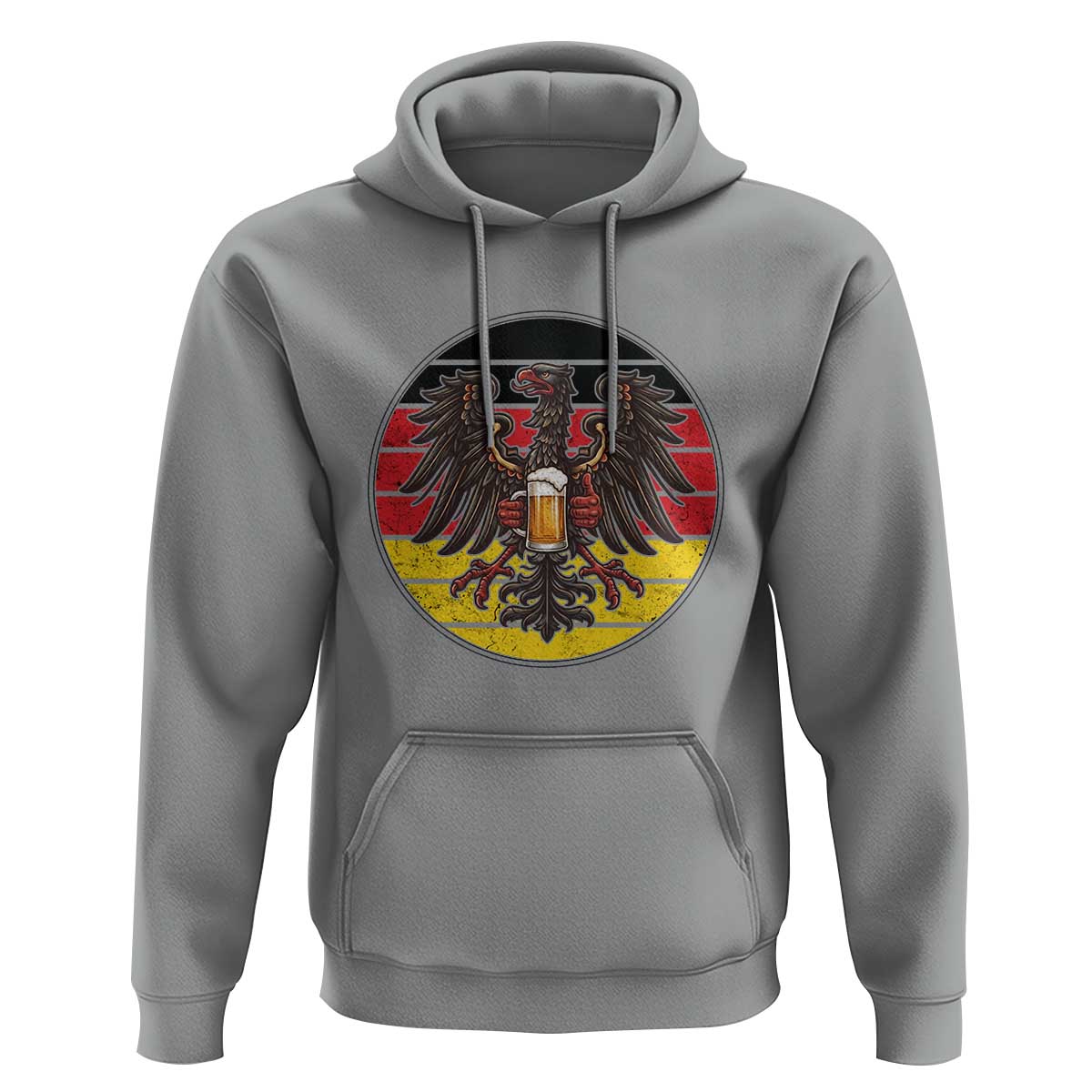 German Eagle Beer Lover Hoodie Vintage Bavarian Oktoberfest Beer