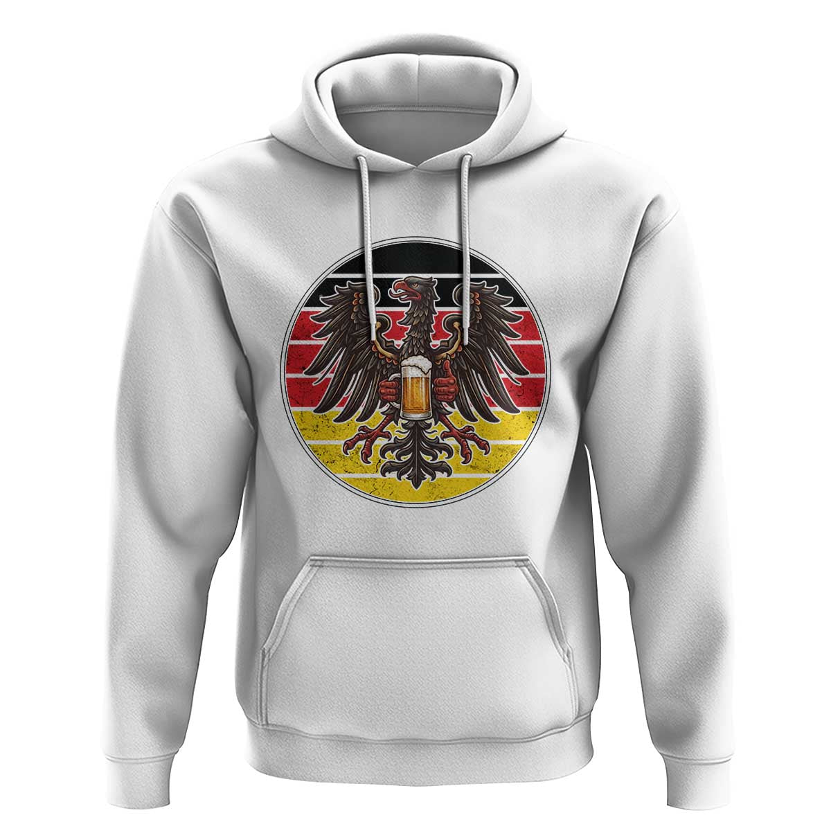 German Eagle Beer Lover Hoodie Vintage Bavarian Oktoberfest Beer
