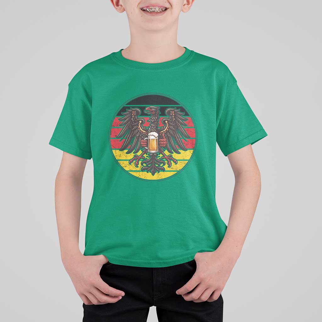 German Eagle Beer Lover T Shirt For Kid Vintage Bavarian Oktoberfest Beer