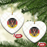German Eagle Beer Lover Ceramic Ornament Vintage Bavarian Oktoberfest Beer