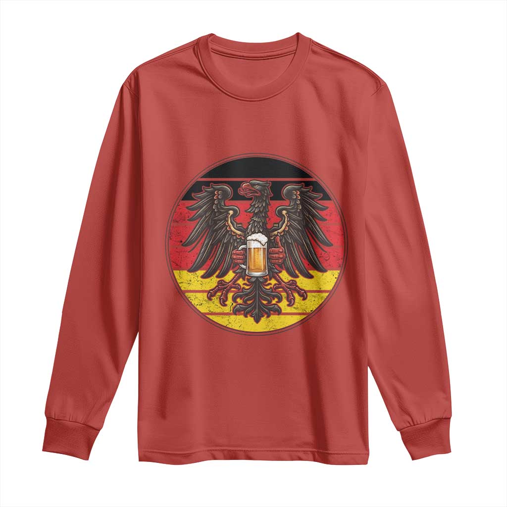 German Eagle Beer Lover Long Sleeve Shirt Vintage Bavarian Oktoberfest Beer
