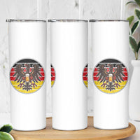 German Eagle Beer Lover Skinny Tumbler Vintage Bavarian Oktoberfest Beer