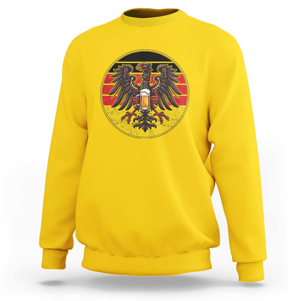German Eagle Beer Lover Sweatshirt Vintage Bavarian Oktoberfest Beer
