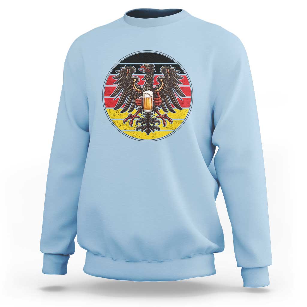 German Eagle Beer Lover Sweatshirt Vintage Bavarian Oktoberfest Beer