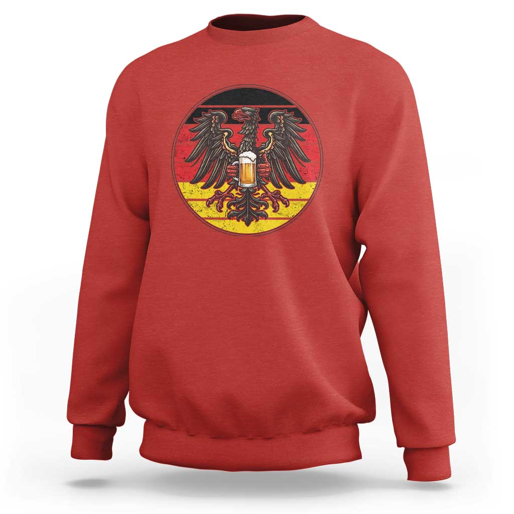 German Eagle Beer Lover Sweatshirt Vintage Bavarian Oktoberfest Beer