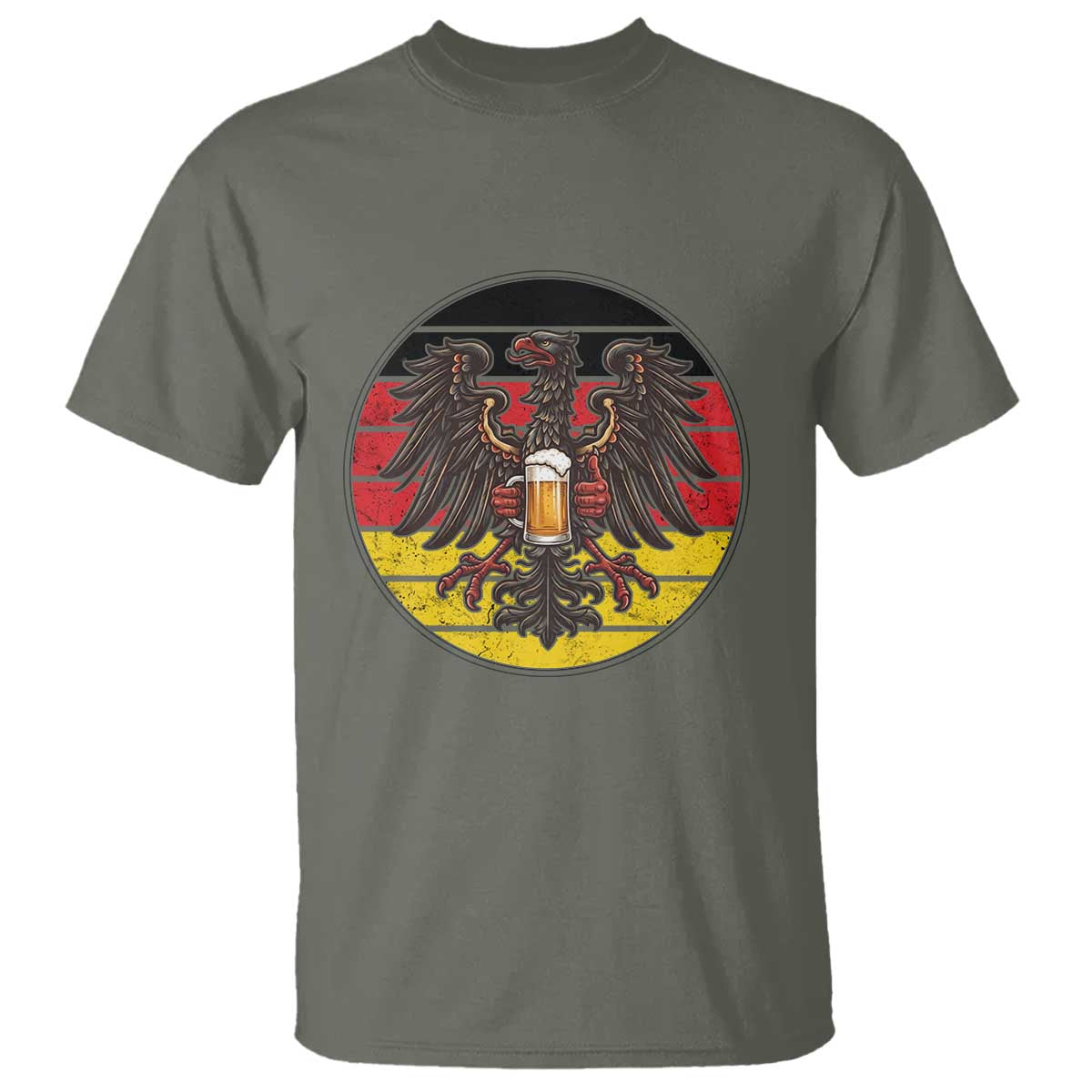 German Eagle Beer Lover T Shirt Vintage Bavarian Oktoberfest Beer