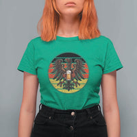 German Eagle Beer Lover T Shirt For Women Vintage Bavarian Oktoberfest Beer