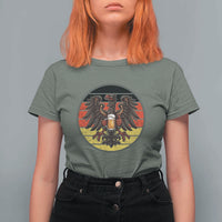 German Eagle Beer Lover T Shirt For Women Vintage Bavarian Oktoberfest Beer