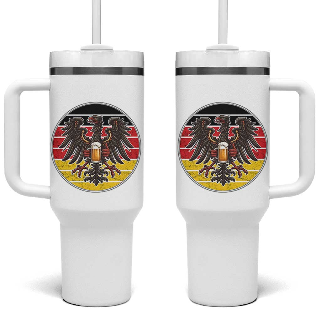 German Eagle Beer Lover Tumbler With Handle Vintage Bavarian Oktoberfest Beer