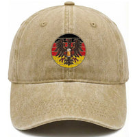German Eagle Beer Lover Washed Cotton Baseball Cap Vintage Bavarian Oktoberfest Beer