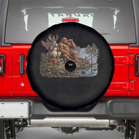 Funny Wolpertinger Bigfoot Fishing Spare Tire Cover Beer Drinking Cryptid Fisherman Gift