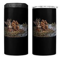 Funny Wolpertinger Bigfoot Fishing 4 in 1 Can Cooler Tumbler Beer Drinking Cryptid Fisherman Gift
