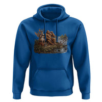 Funny Wolpertinger Bigfoot Fishing Hoodie Beer Drinking Cryptid Fisherman Gift