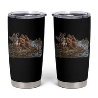 Funny Wolpertinger Bigfoot Fishing Tumbler Cup Beer Drinking Cryptid Fisherman Gift