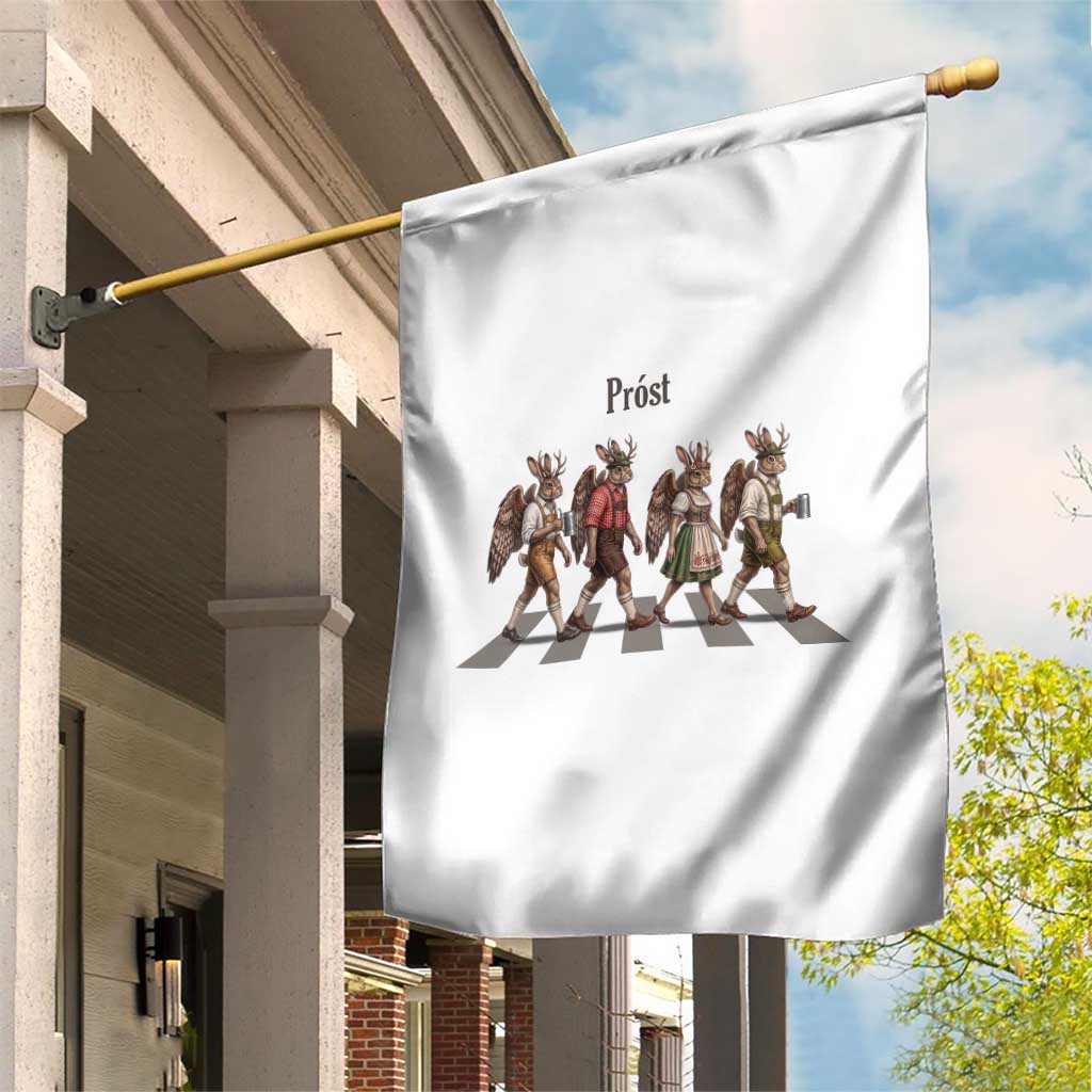 Funny Oktoberfest Wolpertinger Garden Flag German Bavarian Beer Festival Heritage