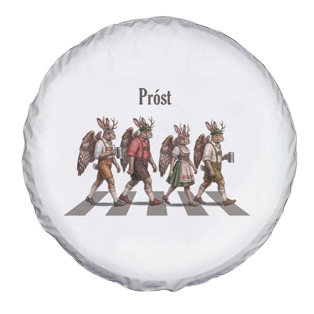 Funny Oktoberfest Wolpertinger Spare Tire Cover German Bavarian Beer Festival Heritage