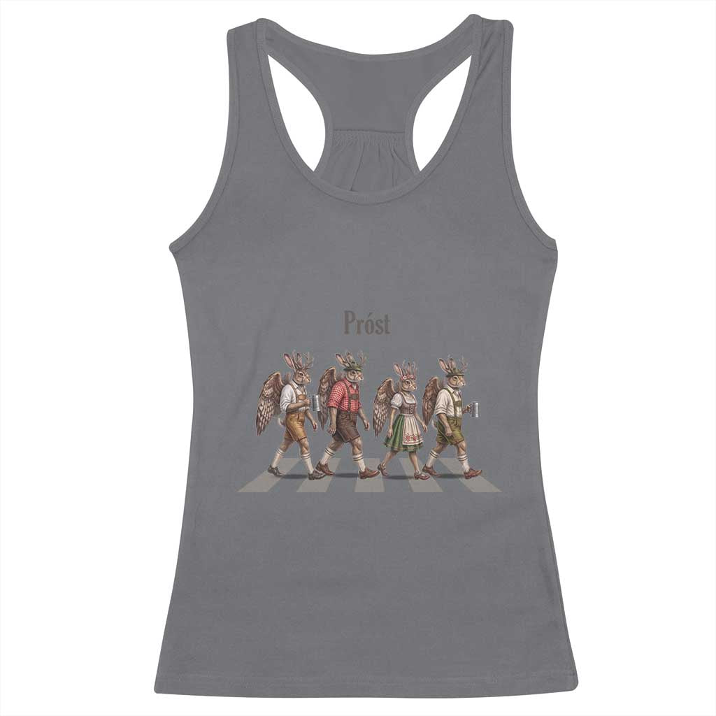 Funny Oktoberfest Wolpertinger Racerback Tank Top German Bavarian Beer Festival Heritage
