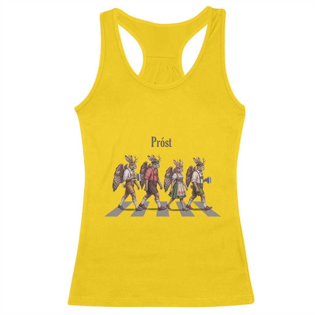 Funny Oktoberfest Wolpertinger Racerback Tank Top German Bavarian Beer Festival Heritage