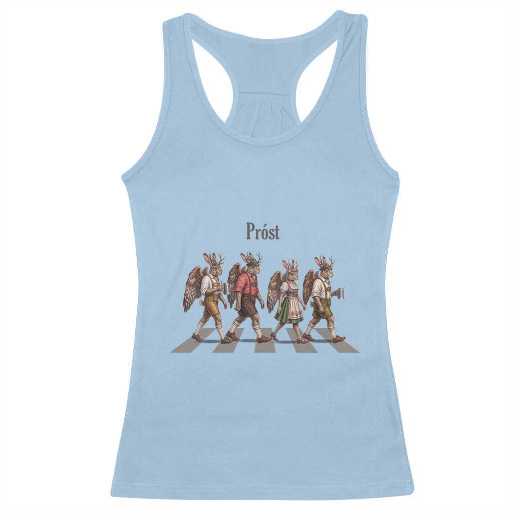 Funny Oktoberfest Wolpertinger Racerback Tank Top German Bavarian Beer Festival Heritage