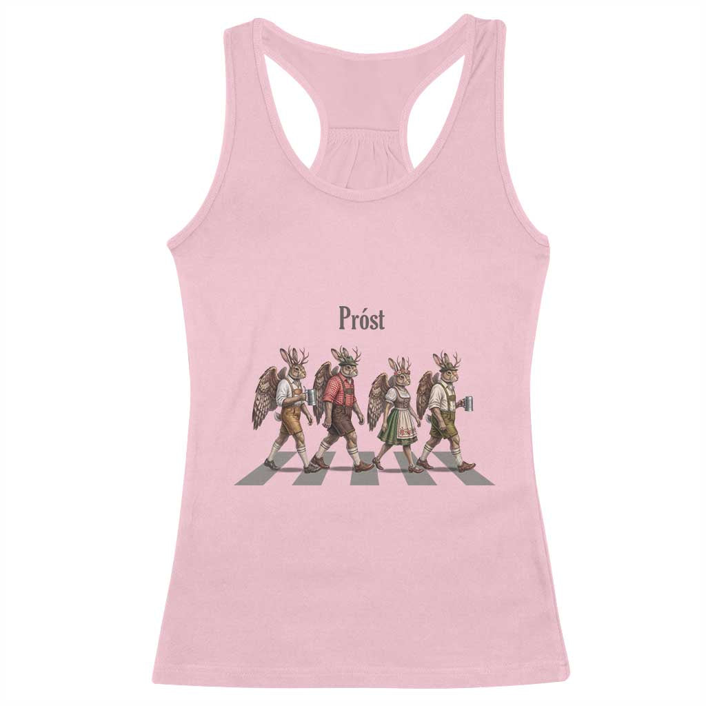 Funny Oktoberfest Wolpertinger Racerback Tank Top German Bavarian Beer Festival Heritage