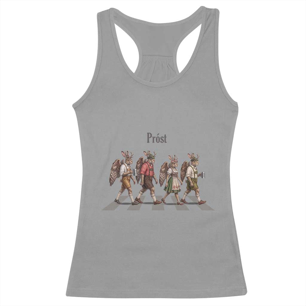 Funny Oktoberfest Wolpertinger Racerback Tank Top German Bavarian Beer Festival Heritage