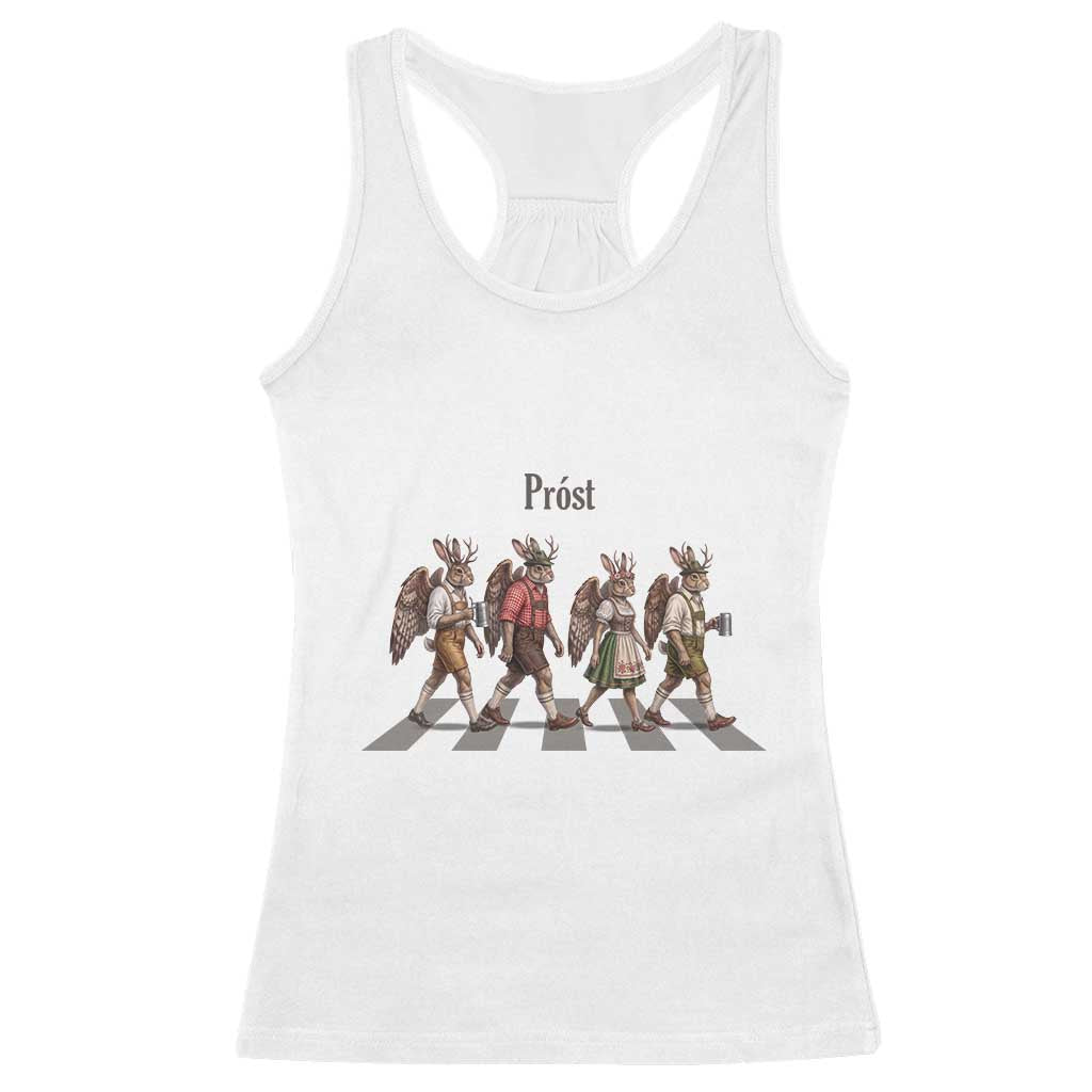 Funny Oktoberfest Wolpertinger Racerback Tank Top German Bavarian Beer Festival Heritage